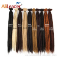 20 pulgadas hechas a mano artificial Dreadlock Crochet trenza de pelo